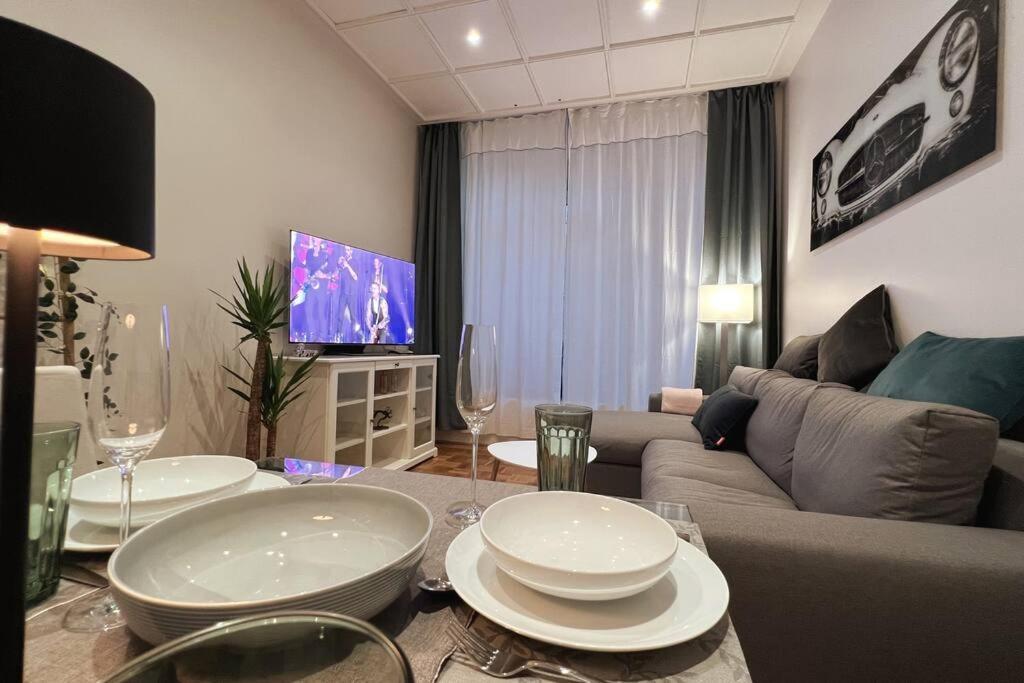 Soul-Apartment Terrasse Privat-Parkplatz Boxspringbett 55Zoll Tv Wlan Leipzig Luaran gambar