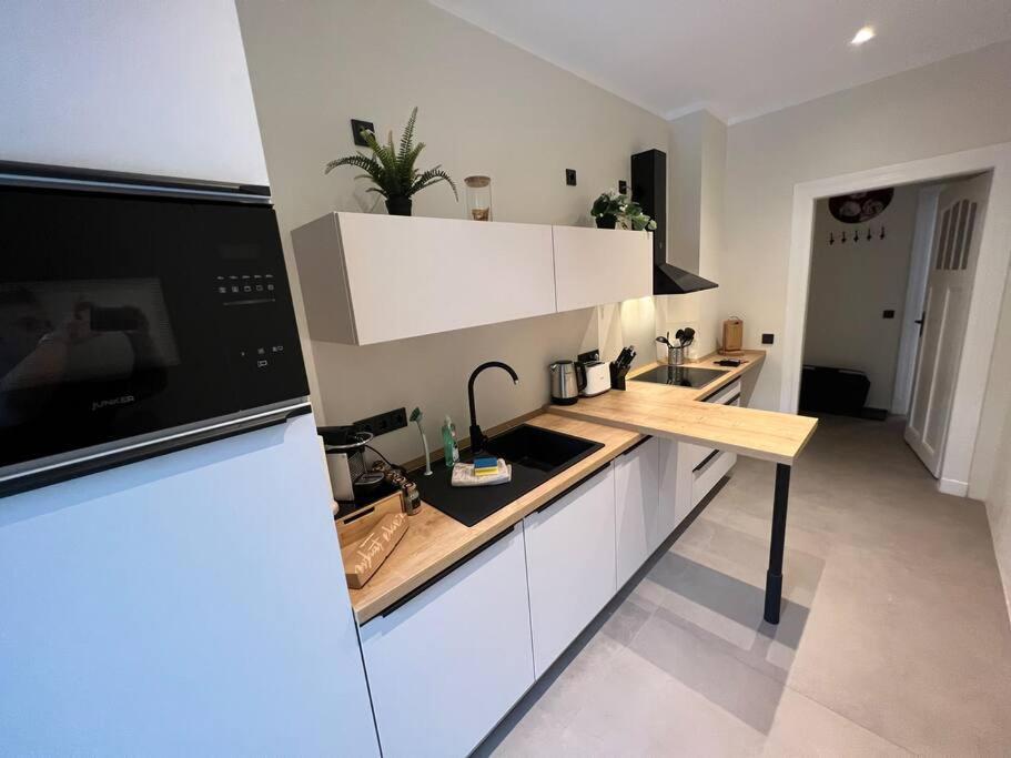 Soul-Apartment Terrasse Privat-Parkplatz Boxspringbett 55Zoll Tv Wlan Leipzig Luaran gambar