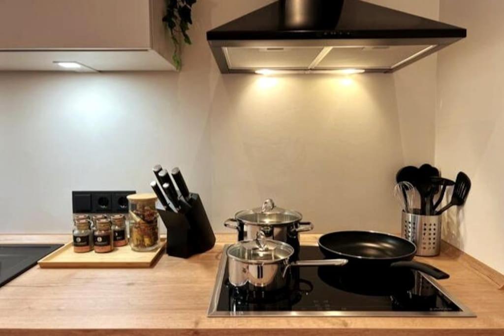 Soul-Apartment Terrasse Privat-Parkplatz Boxspringbett 55Zoll Tv Wlan Leipzig Luaran gambar