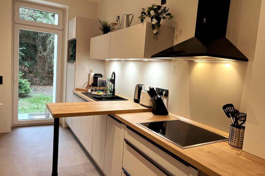 Soul-Apartment Terrasse Privat-Parkplatz Boxspringbett 55Zoll Tv Wlan Leipzig Luaran gambar