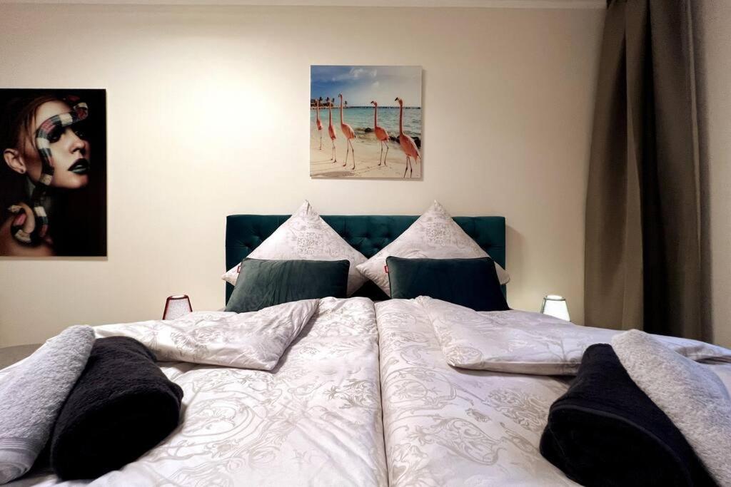 Soul-Apartment Terrasse Privat-Parkplatz Boxspringbett 55Zoll Tv Wlan Leipzig Luaran gambar